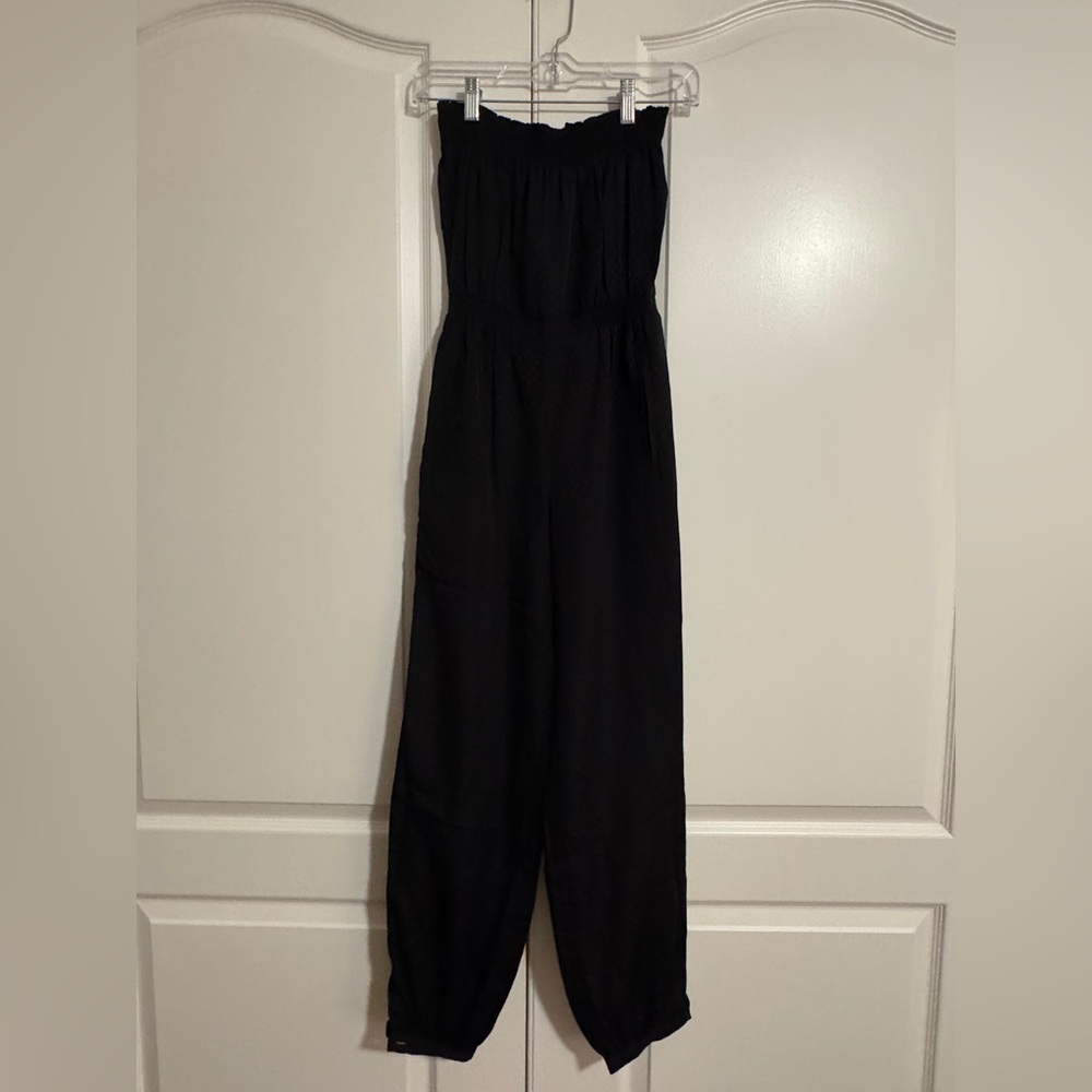 Alice Ritter Silk Polka Dot Black Jumpsuit
